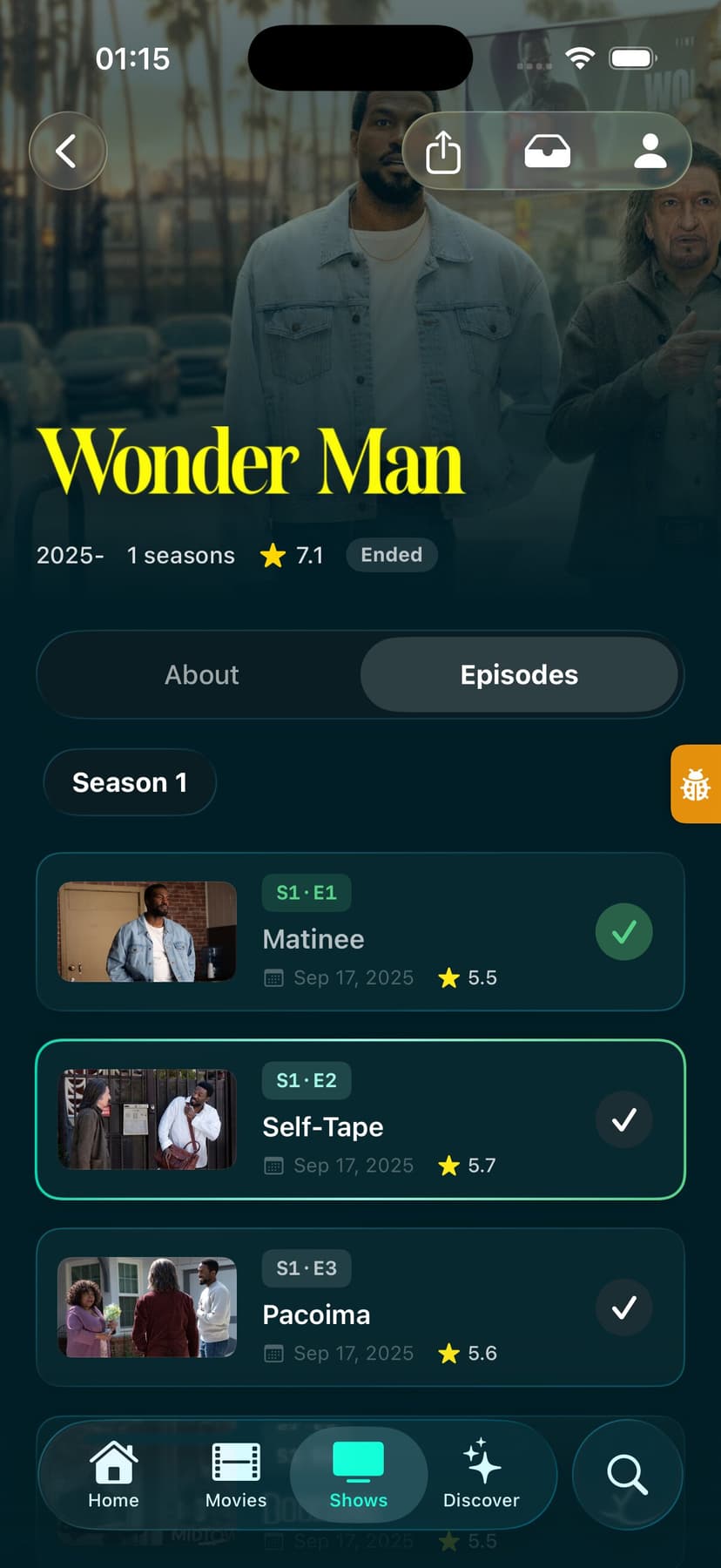 Mediabuddy app — Progress